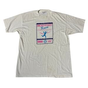 Broad Street Run Vintage 1992 T-Shirt Men XL Philadelphia Marathon Hanes Single